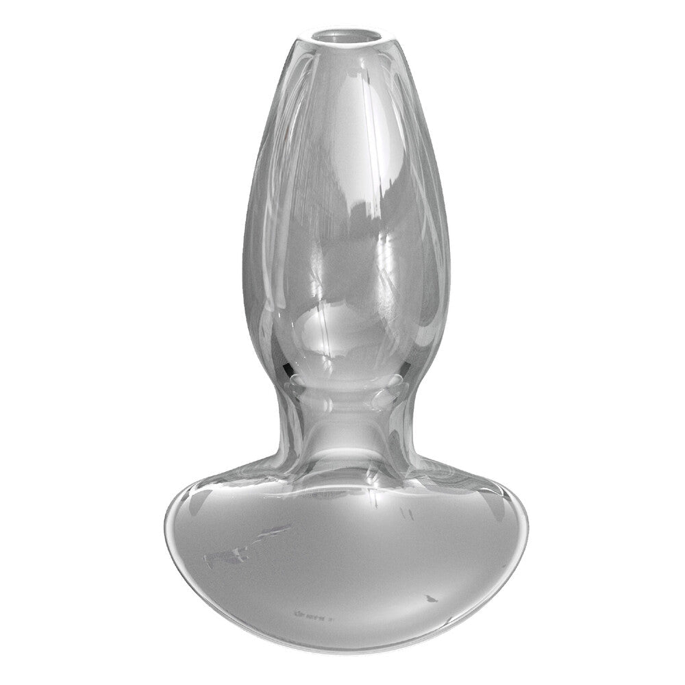 Anal Fantasy Elite Clear Glass Beginners Anal Gaper Plug - Pink Bunny